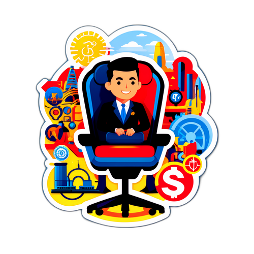 Stiker Chairul Tanjung dan Simbol Industri