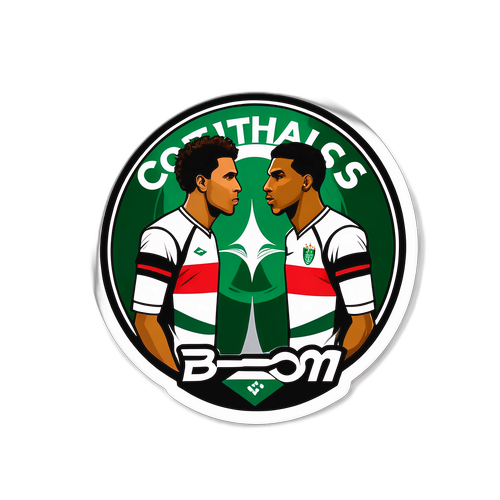 Stiker Modern Pemain Corinthians dan Palmeiras
