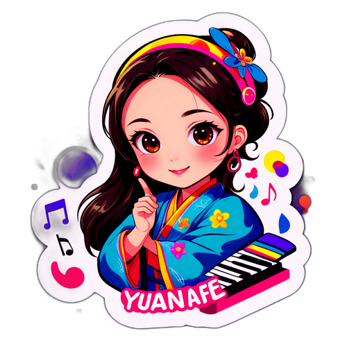 袁艾菲音樂主題貼紙