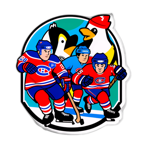 Friendly Hockey Rivalry: Canadiens vs. Penguins