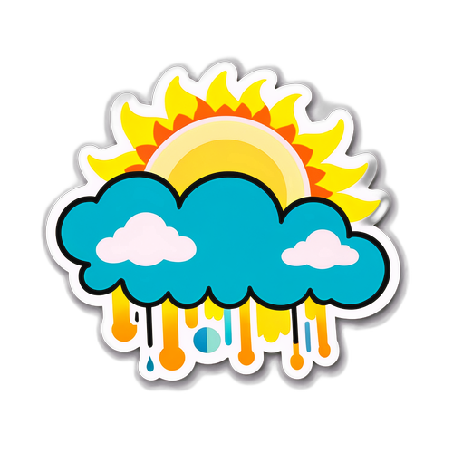 Stiker Cuaca Ceria