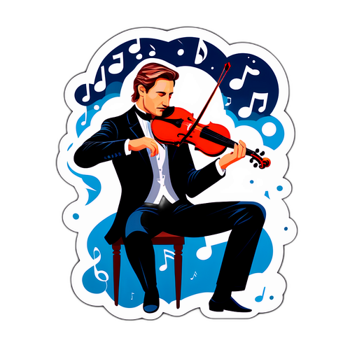 Illustration de Renaud Capuçon avec un violon