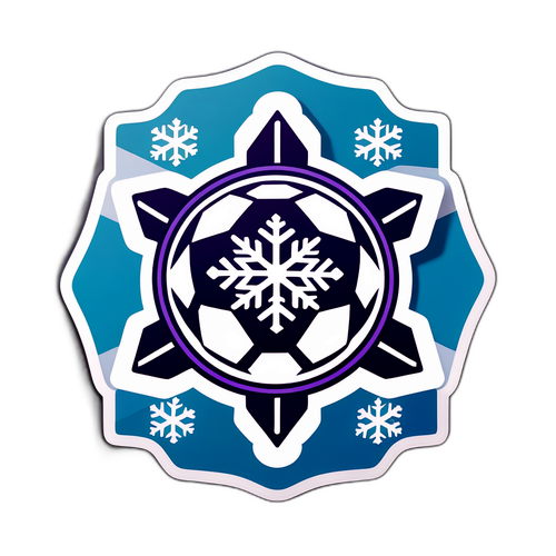 Minnesota Soccer Team Snowflake Emblem Sticker