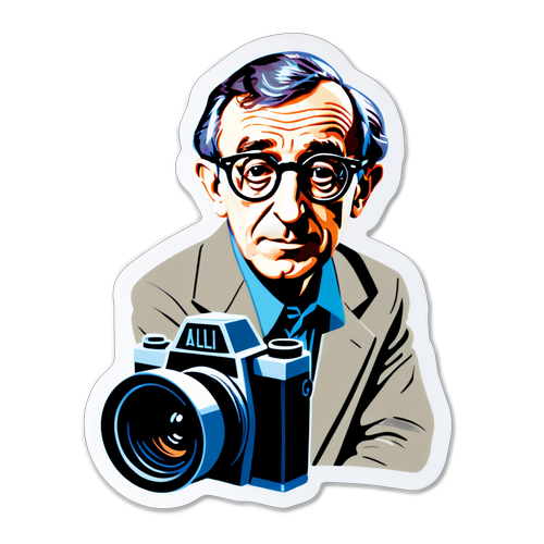 Woody Allen: Mästaren bakom kameran - En ikonisk sticker som hyllar filmens genius!