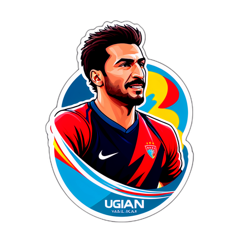 Stiker Gaya Potret Uğurcan Çakır Saat Aksi