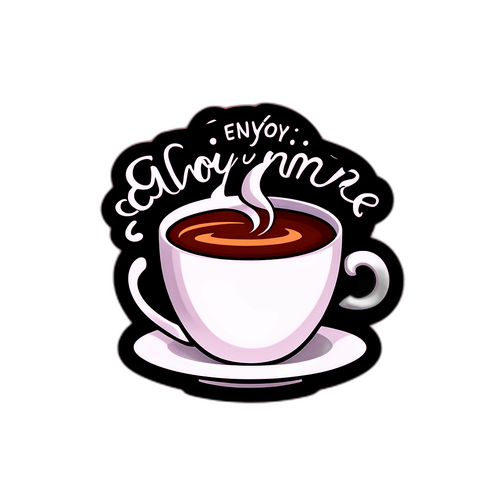 Taza de café humeante