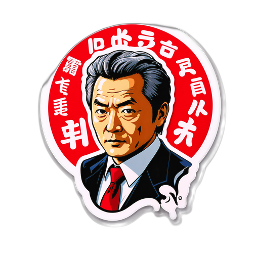 映画監督吉田圭介をテーマにしたアートステッカー