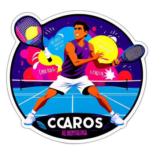 Stiker Motivasi Carlos Alcaraz