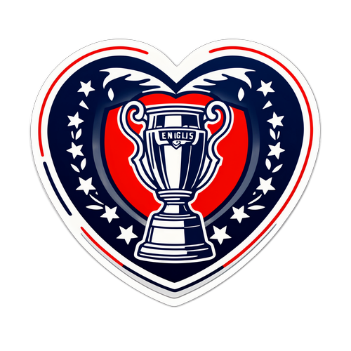 Sticker Tình Yêu Bóng Đá và Cúp Liên Đoàn Anh