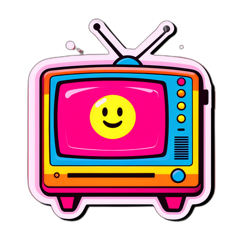 TV4:s programtablå i färgglad och lekfull stil