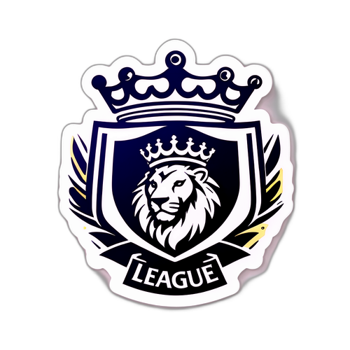 Valkoisen Leijonan Liiga tarra voittajan kruunulla