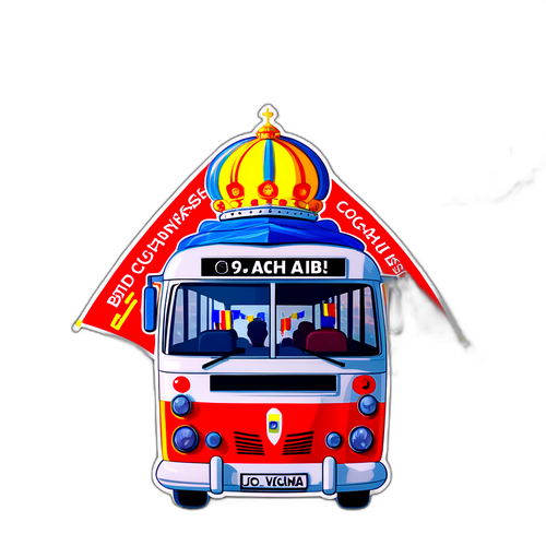 Autobuzul suporterilor Rapid București