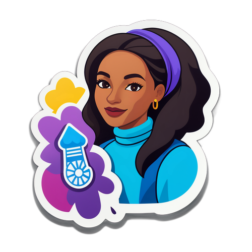 Um adesivo que celebra a diversidade e a autodeterminação