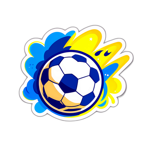 Sticker Divertido de "Free Ball" Durante el Partido Boca vs. Vélez