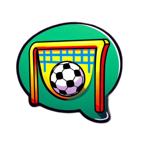 Sticker ya Kicheko ya Kandanda