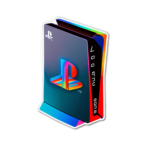 Autocollant coloré du logo édition limitée PlayStation 5