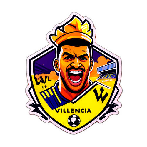 Aufkleber für das Spiel Valencia gegen Villarreal