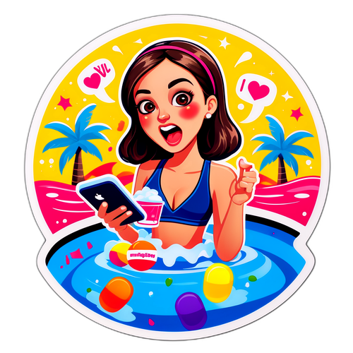 暴露的泳池派对