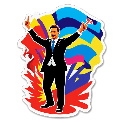 Wzór naklejki marszu Trzaskowskiego