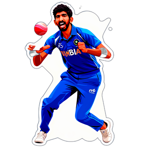 Jasprit Bumrah's Bowling Style Sticker
