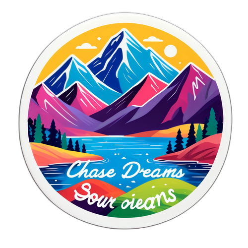 Naturinspireret klistermærke