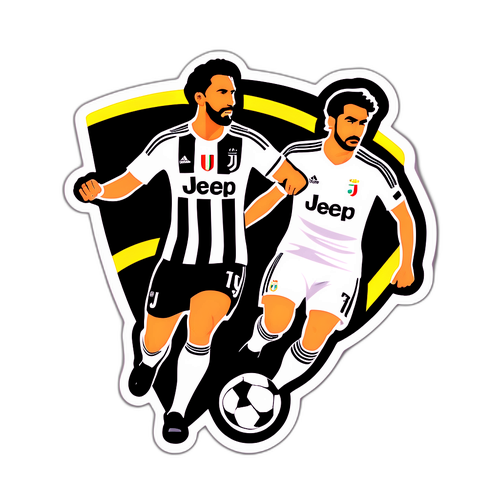 Stiker Peringatan 'Juventus vs Real Madrid'