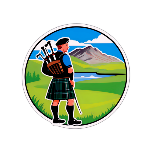 Skóciai táj és golfpályák