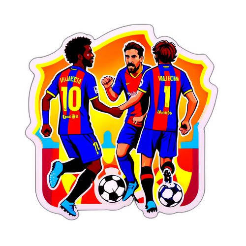 Samleklistermerke fra Barcelona mot Valencia