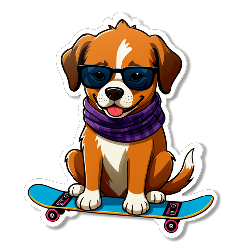 ¡Increíble! El Perro con Lentes de Sol y Patineta que Hará Sonreír a Todos