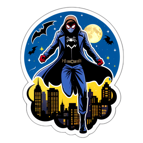 Superhero Sticker na Inspired ng 'Spider Noir'