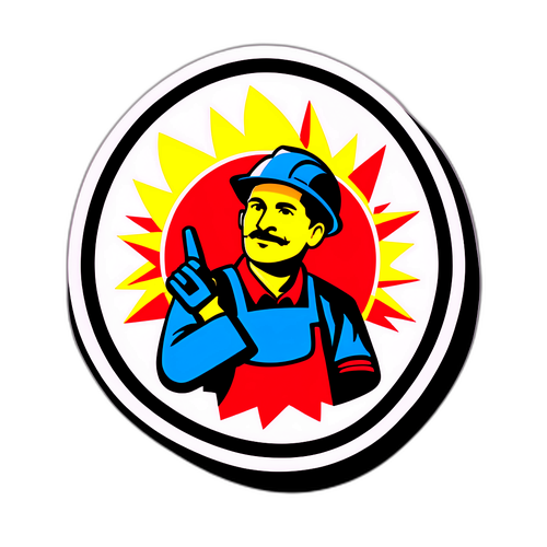 Stickers de CGT - Emblema Vibrante