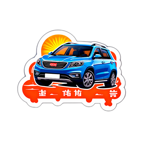 Стикер с логотипом Geely