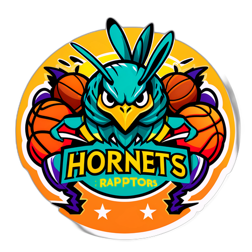 Hornets vs Raptors Game Sticker