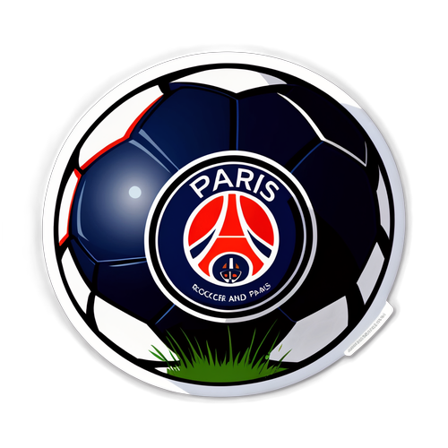 Fotbalový míč s logem PSG a Reims