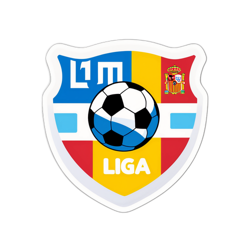Nálepka fotbalový míč a logo La Liga