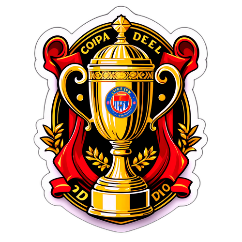 Sticker de celebrare a trofeului Copa del Rey