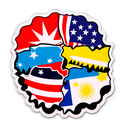 Sticker-Design: Provinzen im Frieden