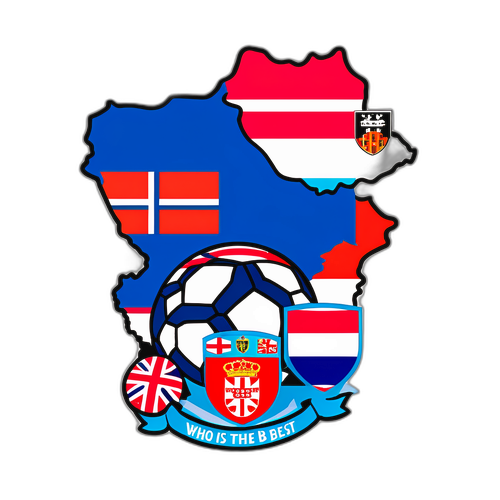 Fotbal a mapa Srbska a Anglie