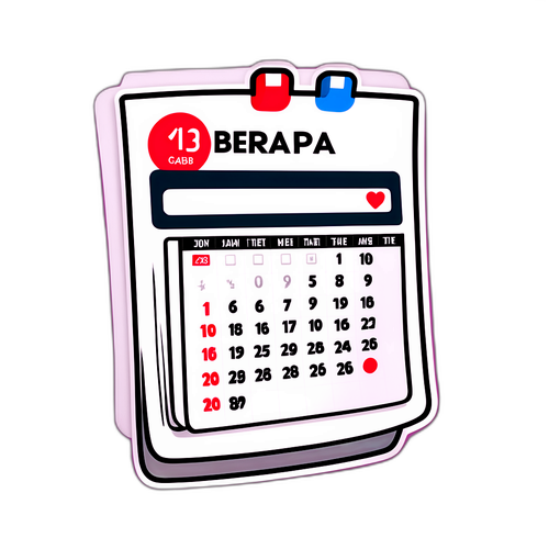 Sticker Hitung Mundur Berapa Hari Lagi 2026