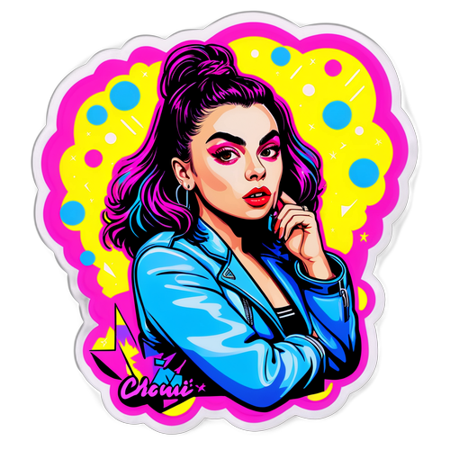 Fargerik klistremerke av Charli XCX