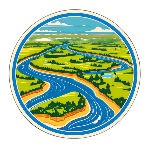 Tisza folyó vintage térkép