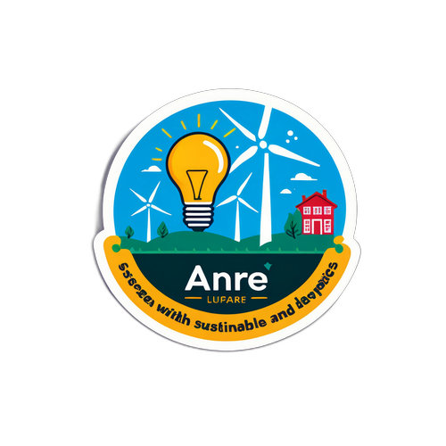 Sticker ANRE cu energie sustenabilă