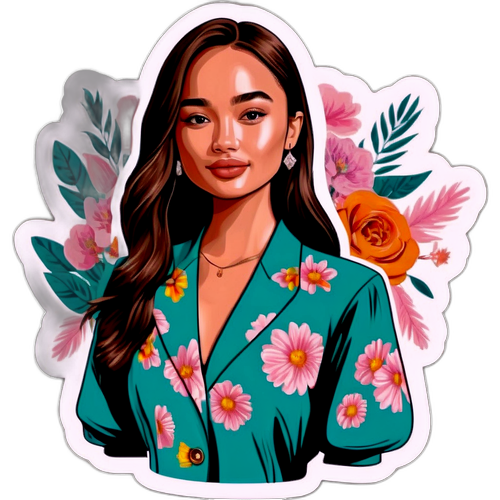 Chic na Sticker ng Fashion ni Kelsey Merritt