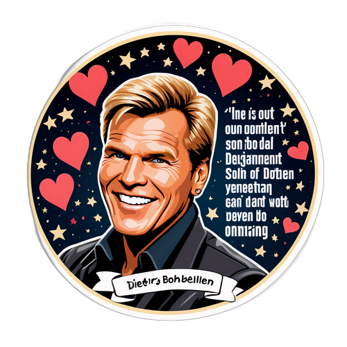 Sticker mit Dieter Bohlen und seinen legendären Zitaten