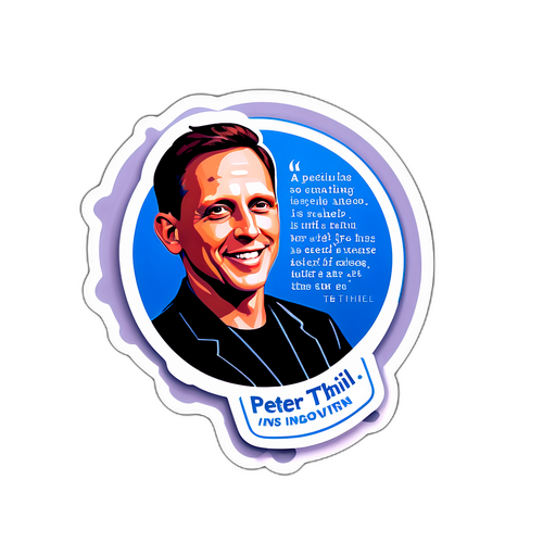 Inspirerende klistremerke av Peter Thiel