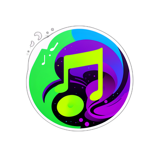 Etiqueta de Spotify con Elementos Musicales