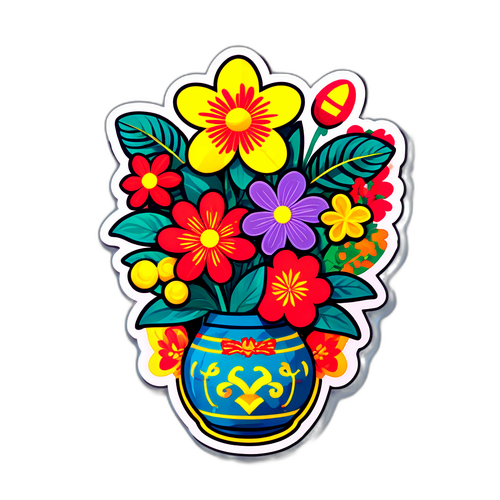 Sticker Mừng Tết Truyền Thống Việt Nam
