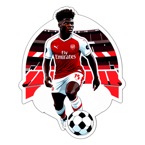 Storslået design af Thomas Partey i Arsenal-dragt