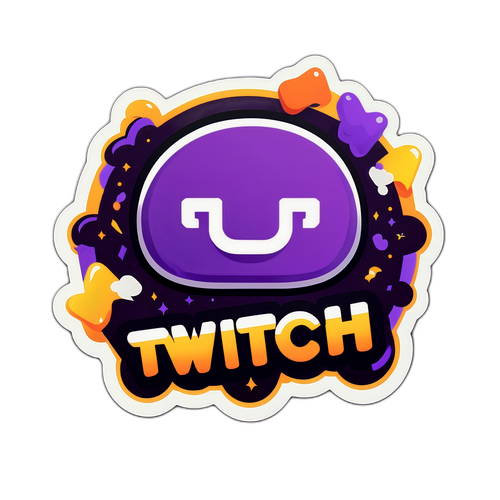 Yayımcı Sembolleri ile Twitch Logosu Tasarımı