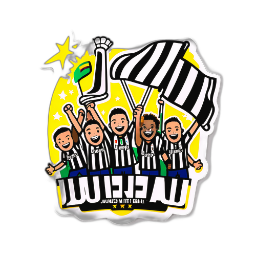 Juventus szurkolók zászlókkal